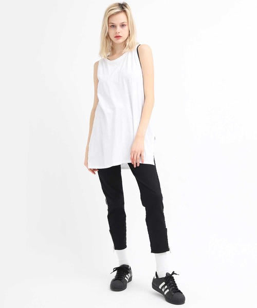 RNA（アールエヌエー）の「M1329 BIGタンクトップ（タンクトップ・レディース・ブラック/ベージュ/カーキ/ホワイト/オレンジ/グリーン・MEDIUM）」の10枚目の写真