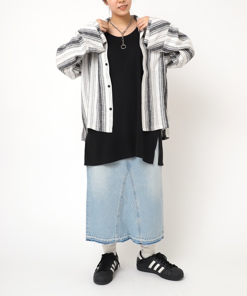 RNA（アールエヌエー）の「M1329 BIGタンクトップ（タンクトップ・レディース・ブラック/ベージュ/カーキ/ホワイト/オレンジ/グリーン・MEDIUM）」の22枚目の写真