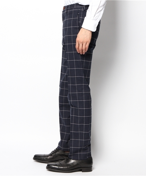 SHIPS（シップス）の「SC: ストレッチ ウィンドウペーン ノープリーツ パンツ（スラックス・メンズ・チャコールグレー/ネイビー・50/42/44/46/52/48）」の3枚目の写真