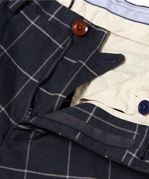 SHIPS（シップス）の「SC: ストレッチ ウィンドウペーン ノープリーツ パンツ（スラックス・メンズ・チャコールグレー/ネイビー・50/42/44/46/52/48）」の8枚目の写真