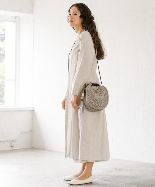 niko and...（ニコアンド）の「オリジナルラウンド2WAYトートバッグ（トートバッグ・レディース・グレー/グリーン/ナチュラル/パープル/キャメル・0）」の16枚目の写真