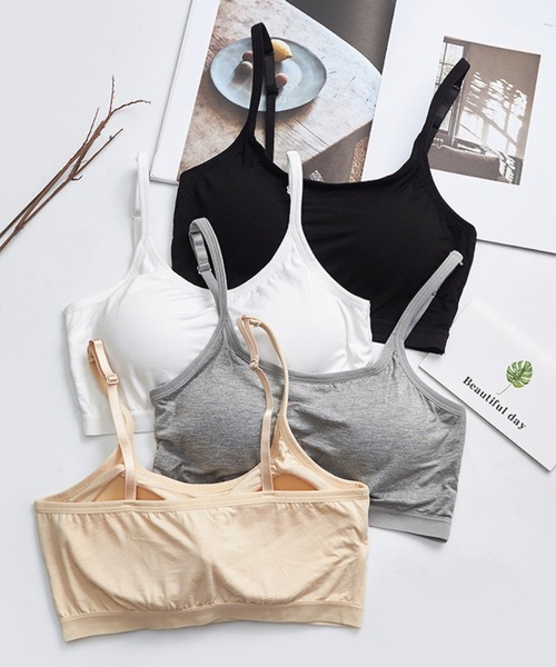 Lace Ladies(レースレディース)の「ノンワイヤーカップ付きブラジャー(ナイトブラ・レディース・ホワイト/ベージュ/グレー/ブラック・M/XXL/XL/L/S)」の14枚目の写真