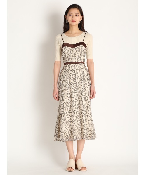 新品Lily Brown キャミOPニットプルセット/キャミワンピース