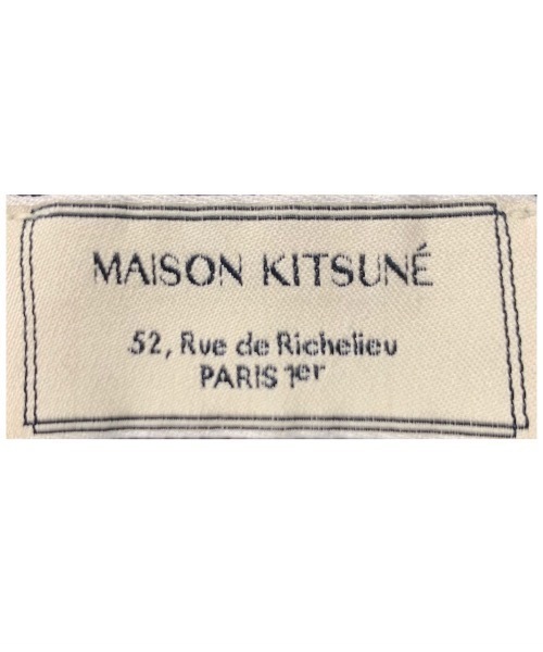 Maison Kitsune（メゾンキツネ）の「TOTE BAG FOX HEAD（トートバッグ・メンズ・キナリ/ホワイト系その他/ダークカーキ/ブラック・U）」の11枚目の写真