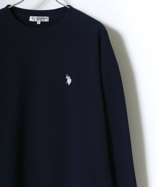 U.S. POLO ASSN.(ユーエスポロアッスン)の「U.S. POLO ASSN./ユーエスポロアッスン ビッグシルエット ロゴ 刺繍 ワンポイント スウェット トレーナー(スウェット・メンズ・ホワイト/ブラック/ベージュ/ネイビー/ブルー/ダークグリーン・LL/M/L)」の5枚目の写真