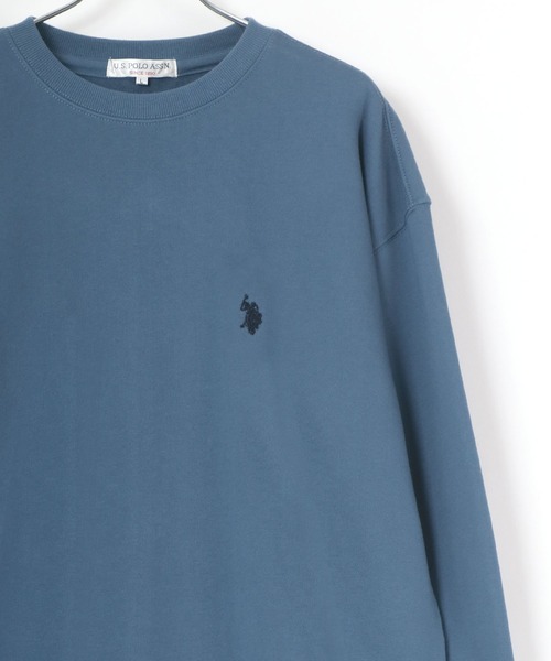 U.S. POLO ASSN.(ユーエスポロアッスン)の「U.S. POLO ASSN./ユーエスポロアッスン ビッグシルエット ロゴ 刺繍 ワンポイント スウェット トレーナー(スウェット・メンズ・ホワイト/ブラック/ベージュ/ネイビー/ブルー/ダークグリーン・LL/M/L)」の6枚目の写真