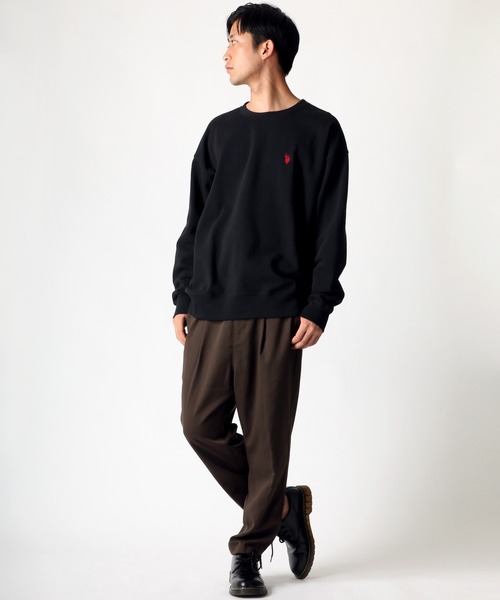 U.S. POLO ASSN.(ユーエスポロアッスン)の「U.S. POLO ASSN./ユーエスポロアッスン ビッグシルエット ロゴ 刺繍 ワンポイント スウェット トレーナー(スウェット・メンズ・ホワイト/ブラック/ベージュ/ネイビー/ブルー/ダークグリーン・LL/M/L)」の19枚目の写真
