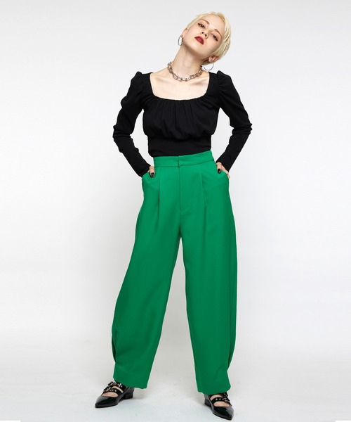 Narcissus(ナルシス)の「【Narcissusオリジナル】コクーンパンツ(その他パンツ・レディース・ブラック/グリーン・FREE)」の6枚目の写真