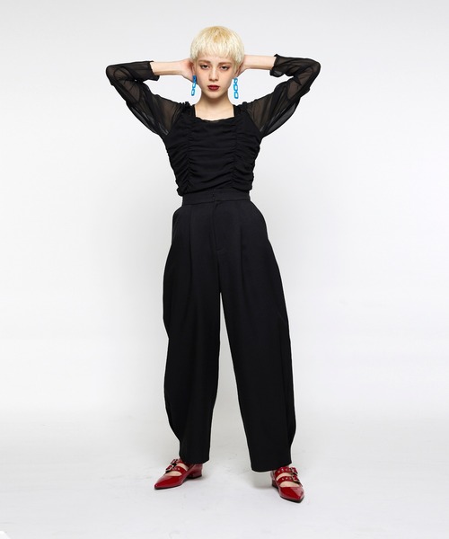 Narcissus(ナルシス)の「【Narcissusオリジナル】コクーンパンツ(その他パンツ・レディース・ブラック/グリーン・FREE)」の17枚目の写真