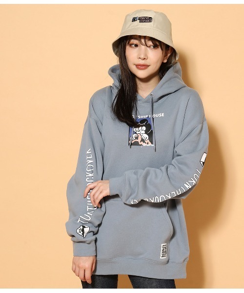 JUNRED(ジュンレッド)の「BRIDGE SHIP HOUSExJUNRed コラボパーカー(パーカー・メンズ・ブラック/オフホワイト/サックスブルー/ピンク系その他・M/L)」の3枚目の写真