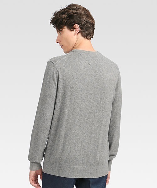 トミーヒルフィガー セーター メンズ クルーネックセーター 【ヘザーネイビー 1812-023 / XLsize】新品 送料300円 ゆうぱけっと発送 TOMMY HILFIGER（トミーヒルフィガー）の「クルーネックセーター