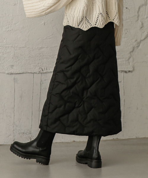 SUGAR BISKET（シュガービスケット）の「キルティングラップスカート（スカート・レディース・ブラック・M/L/XL/XXL）」の5枚目の写真