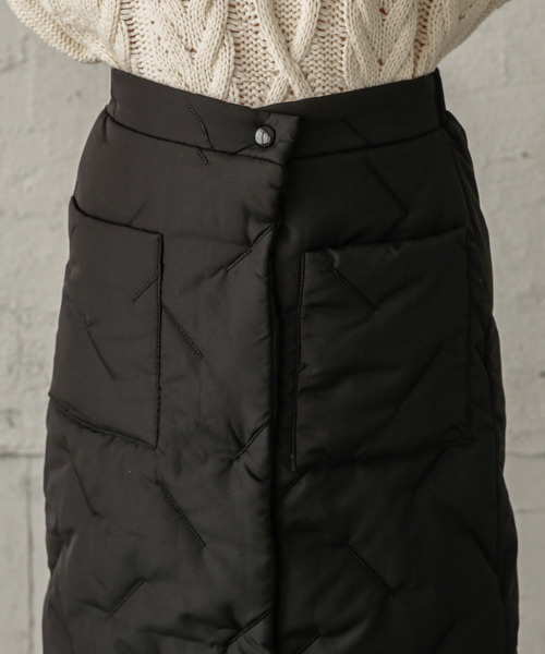 SUGAR BISKET（シュガービスケット）の「キルティングラップスカート（スカート・レディース・ブラック・M/L/XL/XXL）」の6枚目の写真