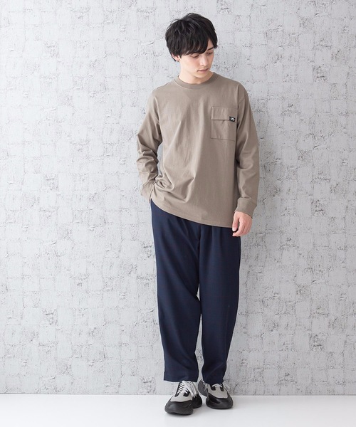 OUTDOOR PRODUCTS APPAREL(アウトドアプロダクツアパレル)の「USAコットンヘビーウェイトロンT リラックスシルエット/ビッグシルエット ブラックライン ポケット付き(Tシャツ/カットソー・メンズ・ホワイト/ブラック/ベージュ/カーキ・SMALL/LARGE/X-LARGE/MEDIUM)」の5枚目の写真