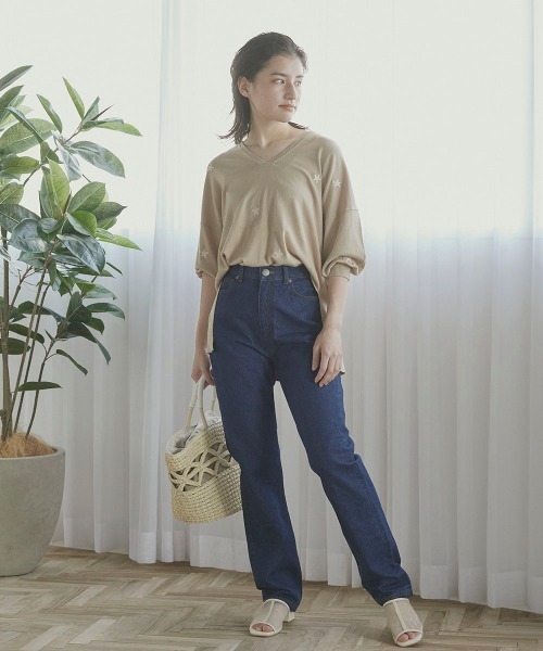 LIPSTAR（リップスター）の「星柄ニットプルオーバー（ニット/セーター・レディース・ブラック/ベージュ/グリーン・M）」の20枚目の写真