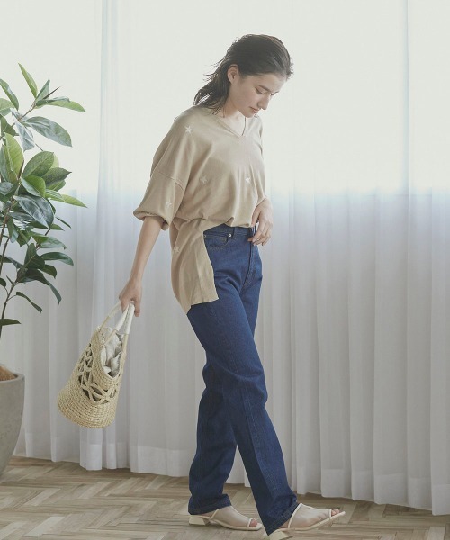 LIPSTAR（リップスター）の「星柄ニットプルオーバー（ニット/セーター・レディース・ブラック/ベージュ/グリーン・M）」の11枚目の写真