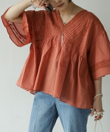 Auntie Rosa Holiday | 【一枚でサマになる】レース使いブラウス(シャツ/ブラウス)