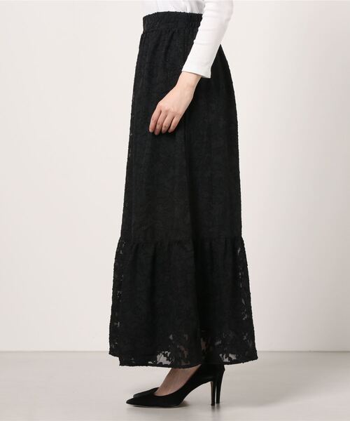 NEUNA（ヌナ）の「シアージャガードティアードスカート（スカート・レディース・ホワイト/ブラック・FREE）」の3枚目の写真