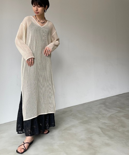 NEUNA（ヌナ）の「シアージャガードティアードスカート（スカート・レディース・ホワイト/ブラック・FREE）」の21枚目の写真