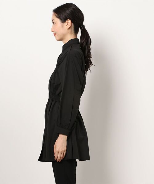 Passion（パッション）の「スリーブチュニックシャツワンピース（ワンピース・レディース・ホワイト/ブラック・L/M/XL/S）」の12枚目の写真
