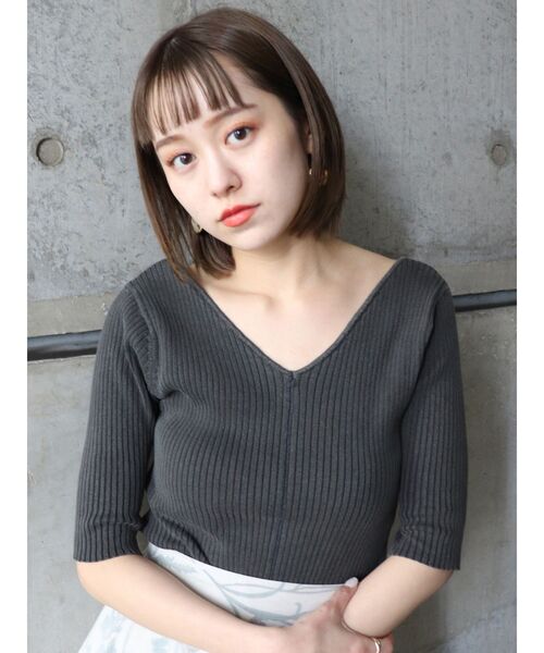 MURUA（ムルーア）の「バイウォッシュハーフニット（ニット/セーター・レディース・ライトグリーン/ブラック/ベージュ・FREE）」の7枚目の写真