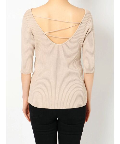 MURUA（ムルーア）の「バイウォッシュハーフニット（ニット/セーター・レディース・ライトグリーン/ブラック/ベージュ・FREE）」の15枚目の写真