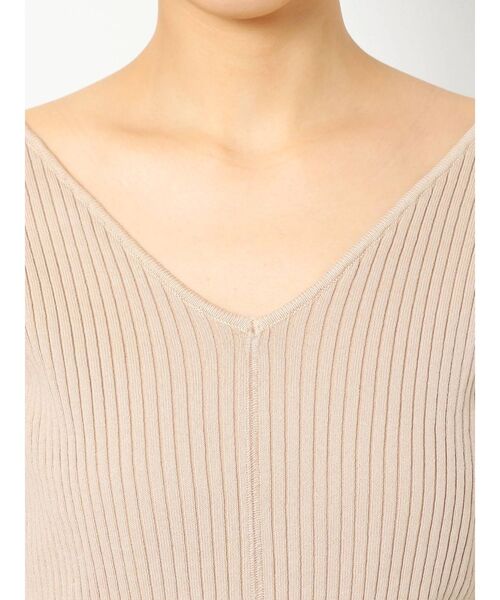 MURUA（ムルーア）の「バイウォッシュハーフニット（ニット/セーター・レディース・ライトグリーン/ブラック/ベージュ・FREE）」の16枚目の写真