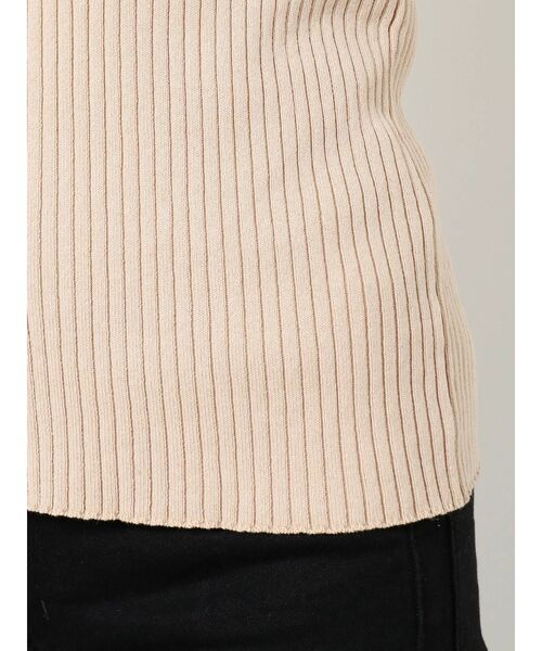 MURUA（ムルーア）の「バイウォッシュハーフニット（ニット/セーター・レディース・ライトグリーン/ブラック/ベージュ・FREE）」の18枚目の写真