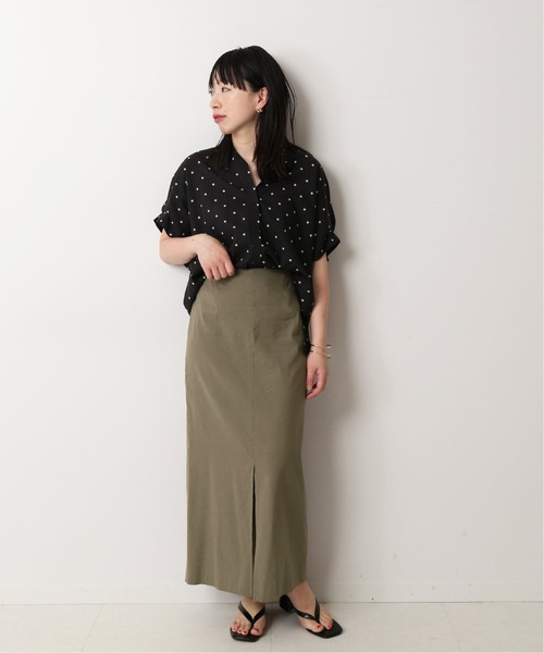 journal standard L'essage（ジャーナルスタンダードレサージュ）の「タックスリーブ シャツ◆（シャツ/ブラウス・レディース・ホワイト/ブラック/ブラウン/ブルー・FREE）」の9枚目の写真