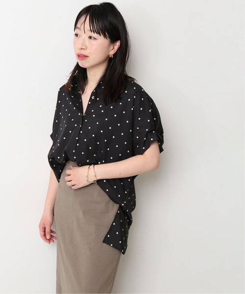 journal standard L'essage（ジャーナルスタンダードレサージュ）の「タックスリーブ シャツ◆（シャツ/ブラウス・レディース・ホワイト/ブラック/ブラウン/ブルー・FREE）」の19枚目の写真