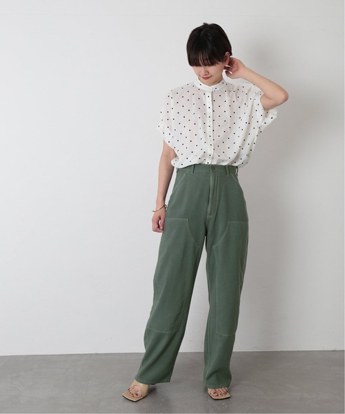 journal standard L'essage（ジャーナルスタンダードレサージュ）の「タックスリーブ シャツ◆（シャツ/ブラウス・レディース・ホワイト/ブラック/ブラウン/ブルー・FREE）」の20枚目の写真