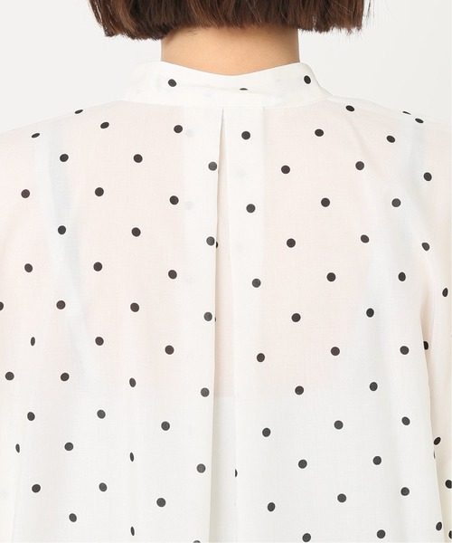 journal standard L'essage（ジャーナルスタンダードレサージュ）の「タックスリーブ シャツ◆（シャツ/ブラウス・レディース・ホワイト/ブラック/ブラウン/ブルー・FREE）」の13枚目の写真
