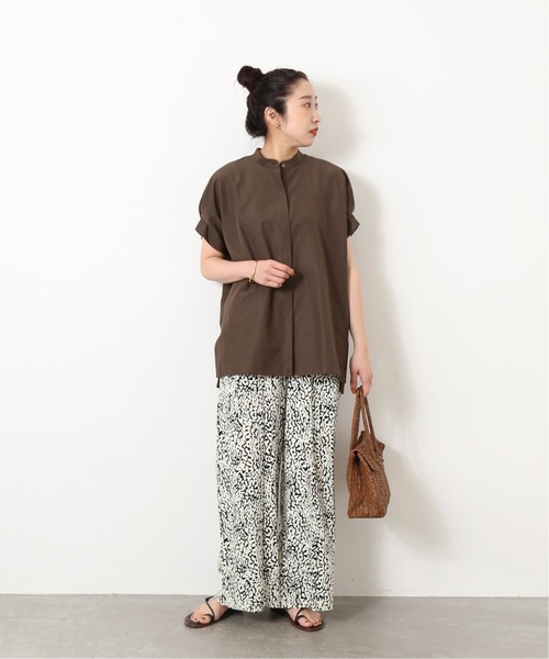 journal standard L'essage（ジャーナルスタンダードレサージュ）の「タックスリーブ シャツ◆（シャツ/ブラウス・レディース・ホワイト/ブラック/ブラウン/ブルー・FREE）」の6枚目の写真