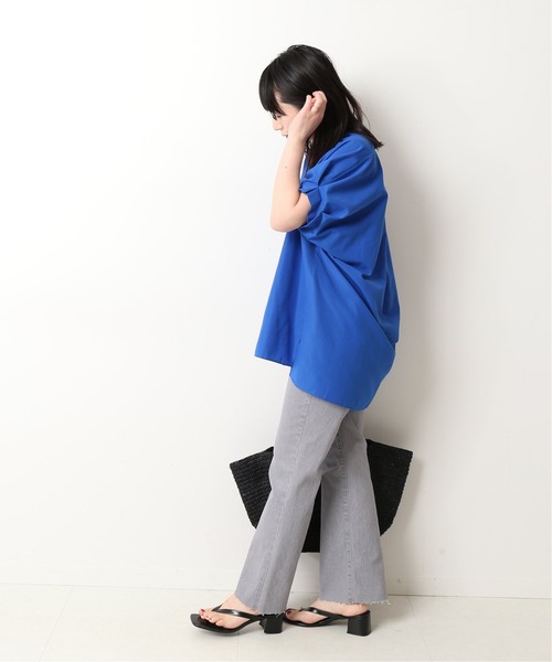 journal standard L'essage（ジャーナルスタンダードレサージュ）の「タックスリーブ シャツ◆（シャツ/ブラウス・レディース・ホワイト/ブラック/ブラウン/ブルー・FREE）」の21枚目の写真