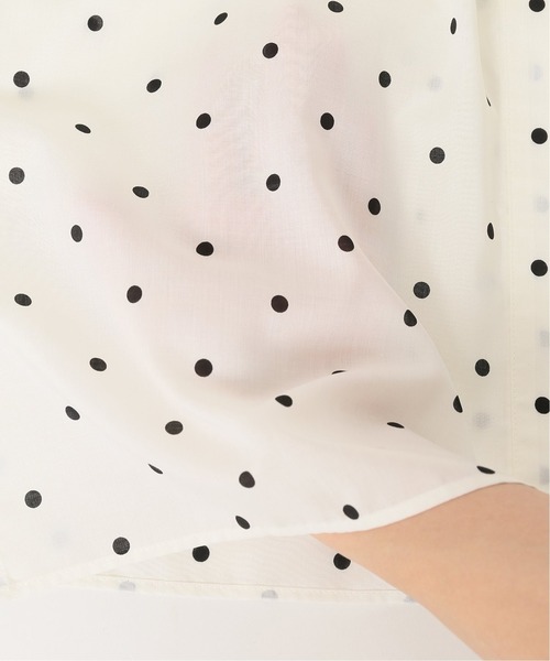 journal standard L'essage（ジャーナルスタンダードレサージュ）の「タックスリーブ シャツ◆（シャツ/ブラウス・レディース・ホワイト/ブラック/ブラウン/ブルー・FREE）」の8枚目の写真