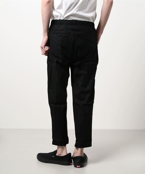 VIBGYOR(ヴィブジョー)の「VIBGYOR Select/11/-綿麻ストレッチイージーアンクルテーパードパンツ(その他パンツ・メンズ・ブラック/ベージュ/ネイビー/カーキ/キナリ・MEDIUM/LARGE/X-LARGE)」の7枚目の写真