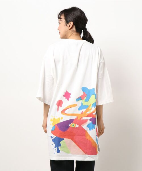 FRAPBOIS（フラボア）の「FRAPBOIS×田室綾乃×クレパス BIG Tシャツ（Tシャツ/カットソー・レディース・ホワイト/ブラック・1）」の16枚目の写真