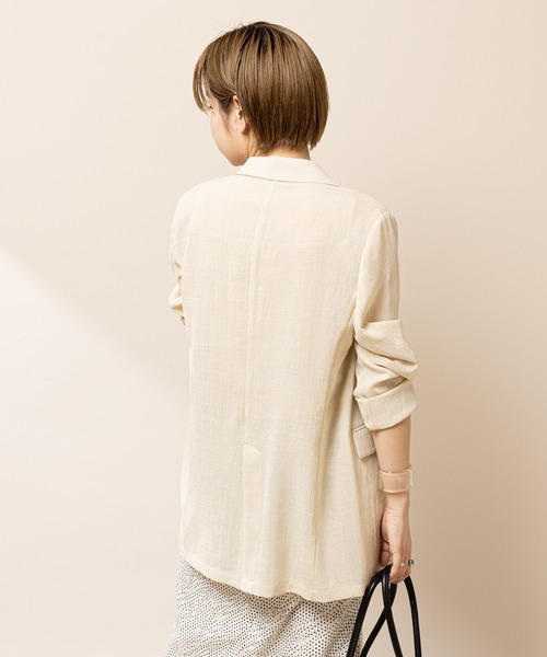 SHENERY（シーナリー）の「シアージャケット（テーラードジャケット・レディース・ライトグレー/ブラック/ベージュ・FREE）」の17枚目の写真