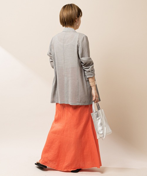 SHENERY（シーナリー）の「シアージャケット（テーラードジャケット・レディース・ライトグレー/ブラック/ベージュ・FREE）」の11枚目の写真