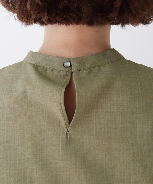 DRESKIP（ドレスキップ）の「◆リネンライクフロントリボンブラウス（シャツ/ブラウス・レディース・ネイビー/ナチュラル/レンガ/カーキ・03/02/04）」の9枚目の写真