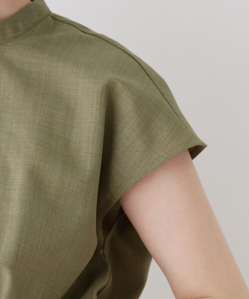 DRESKIP（ドレスキップ）の「◆リネンライクフロントリボンブラウス（シャツ/ブラウス・レディース・ネイビー/ナチュラル/レンガ/カーキ・03/02/04）」の10枚目の写真