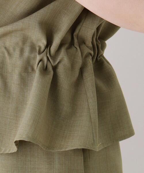DRESKIP（ドレスキップ）の「◆リネンライクフロントリボンブラウス（シャツ/ブラウス・レディース・ネイビー/ナチュラル/レンガ/カーキ・03/02/04）」の11枚目の写真