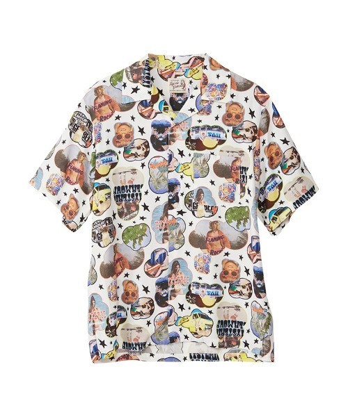 HYSTERIC GLAMOUR（ヒステリックグラマー）の「FLAMING ROCK柄 アロハ