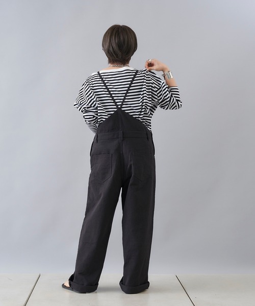 DouDou（ドゥドゥ）の「細紐サロペット（サロペット/オーバーオール・レディース・オフホワイト/ブラック・FREE）」の7枚目の写真