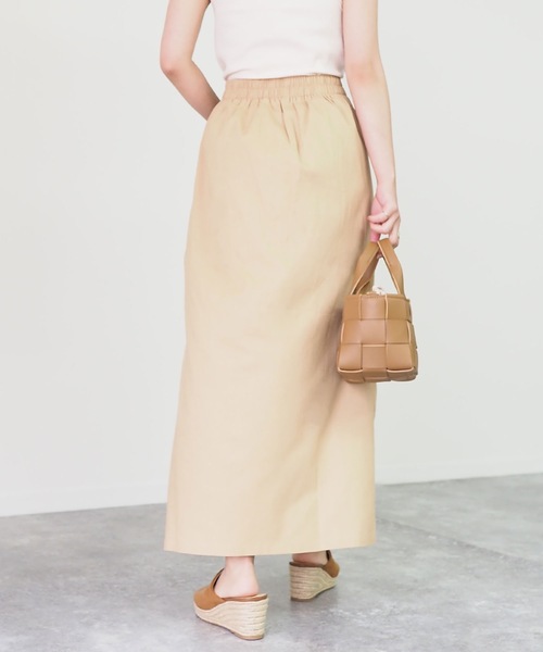 Riberry（リベリー）の「前スリットタイトスカート（スカート・レディース・ベージュ/ブラウン/カーキ/キナリ・MEDIUM）」の16枚目の写真