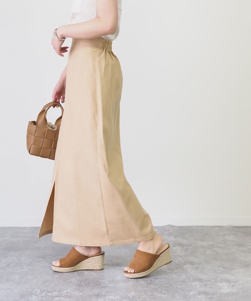 Riberry（リベリー）の「前スリットタイトスカート（スカート・レディース・ベージュ/ブラウン/カーキ/キナリ・MEDIUM）」の20枚目の写真