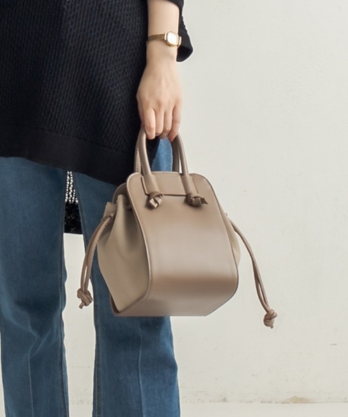 CAPRICIEUX LE'MAGE(カプリシューレマージュ)の「スエードコンビミニトートバッグ(ハンドバッグ・レディース・ブラック/ブラウン/グレイッシュベージュ・ONESIZE)」の17枚目の写真