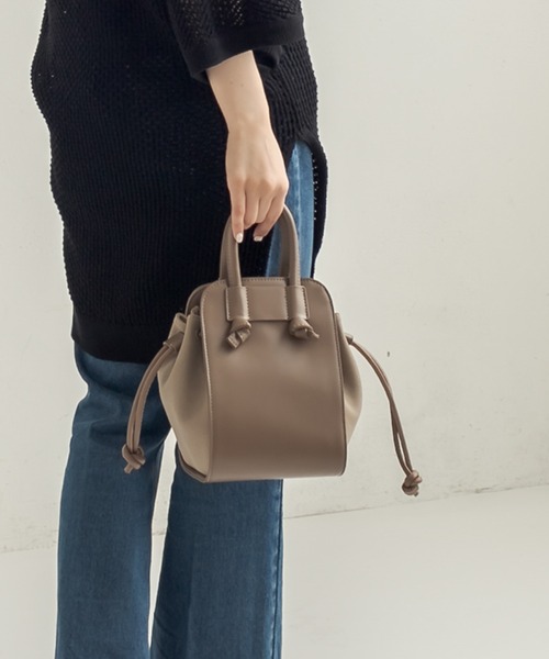 CAPRICIEUX LE'MAGE(カプリシューレマージュ)の「スエードコンビミニトートバッグ(ハンドバッグ・レディース・ブラック/ブラウン/グレイッシュベージュ・ONESIZE)」の21枚目の写真