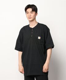 Carhartt | 【carhartt】カーハート ヘンリーネック ワンポイントロゴ ポケット  M Workwear Pocket SS Henley K84(Tシャツ/カットソー)