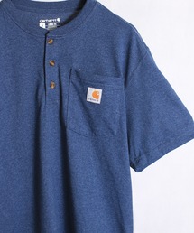 Carhartt（カーハート）の「【carhartt】カーハート ヘンリーネック ワンポイントロゴ ポケット  M Workwear Pocket SS Henley K84（Tシャツ/カットソー）」